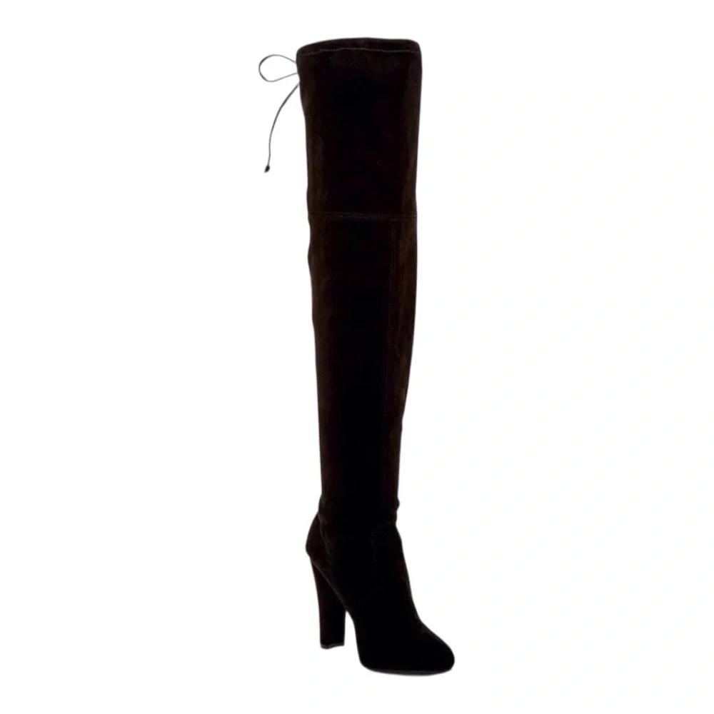 Zigi Soho Black Over-the-Knee Boots with a Chunky Heel size 6 NWOB